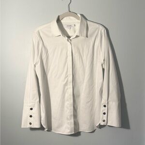 Chicos Elegant White Blouse Shirt